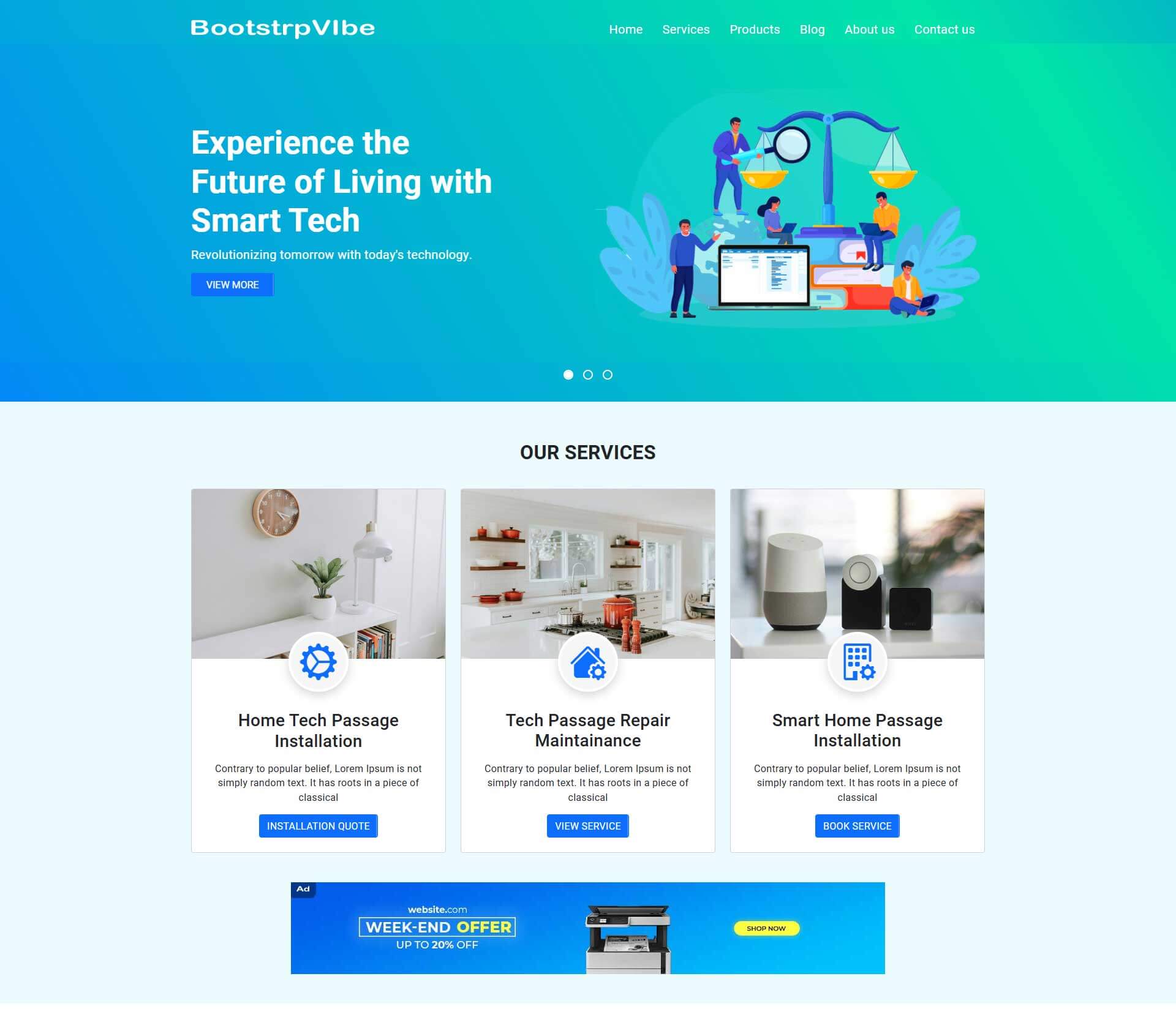bootstrap project