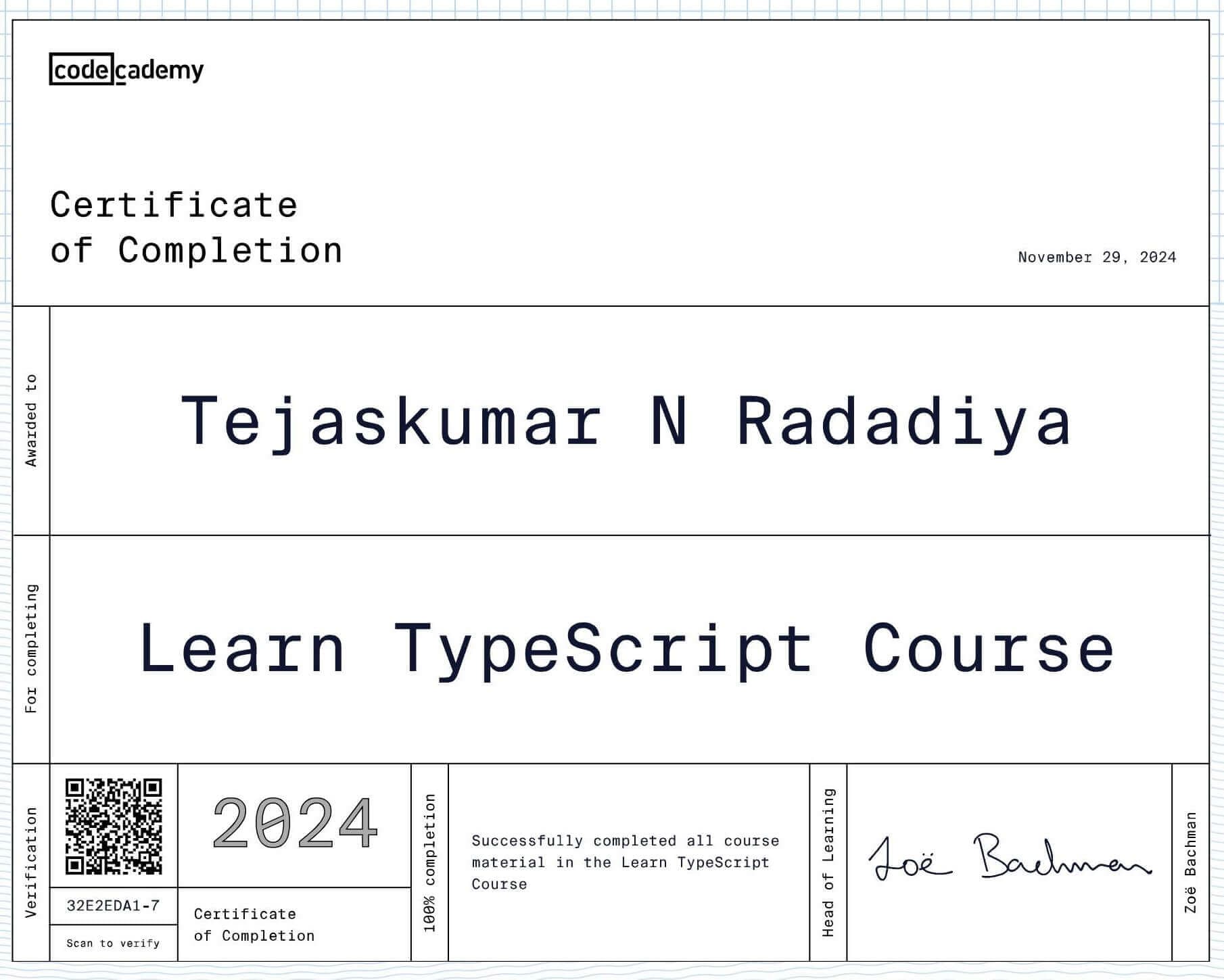 Typescript Certification